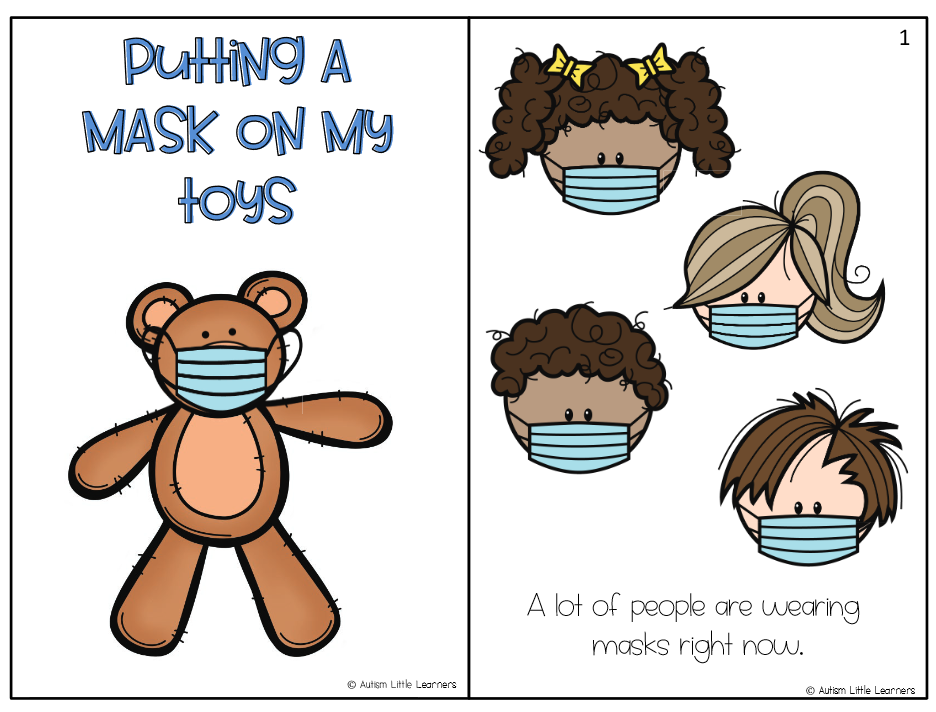 putting a mask on my toys