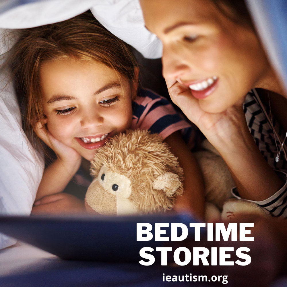 Mother and daughter reading a bedtime story