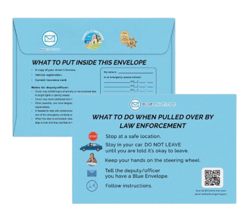 The Blue Envelope Program - Autism Society Inland Empire